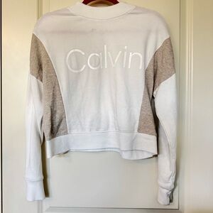Calvin Klein Two-Tone Logo Sweatshirt